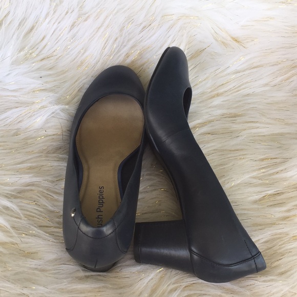 Hush Puppies Navy blue leather size 91/2 New - Picture 4 of 6